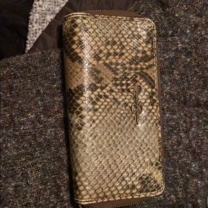 Jessica Simpson snakeskin wallet